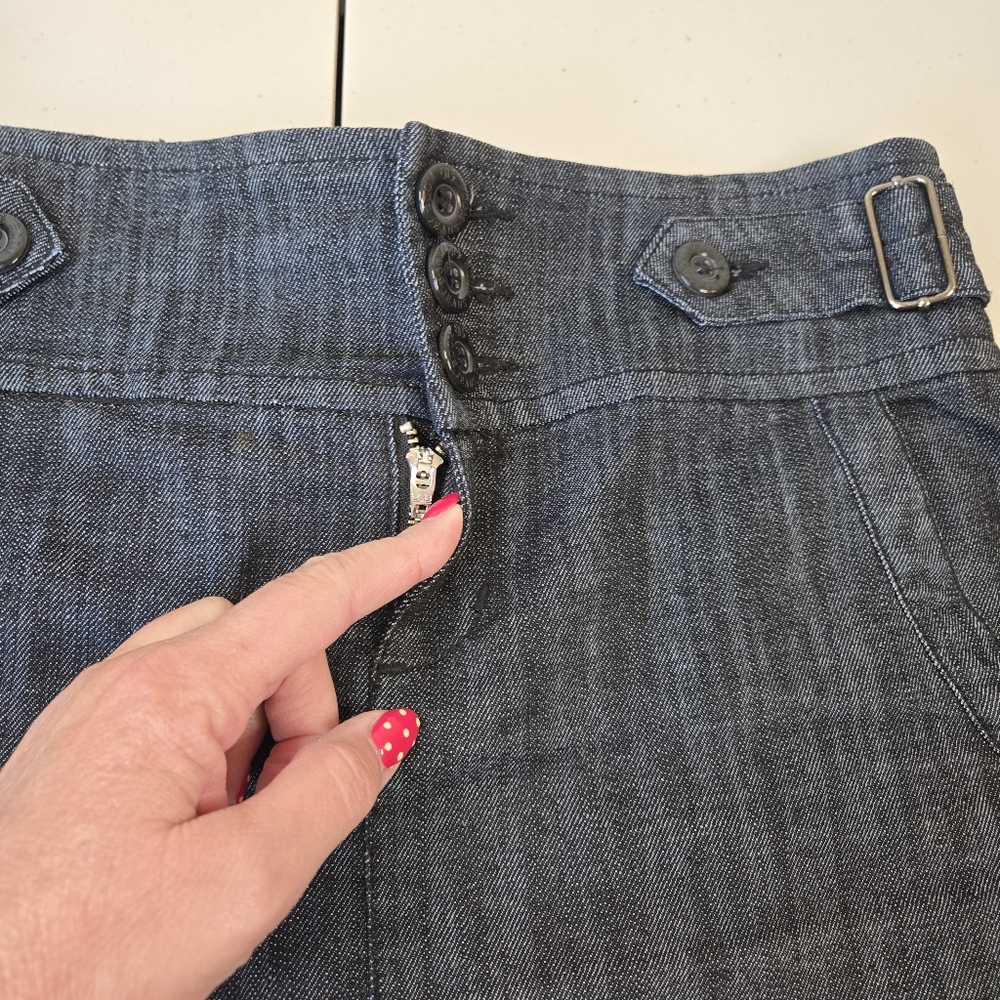Boom Boom Jeans Midi Denim Skirt - Picture 4 of 13